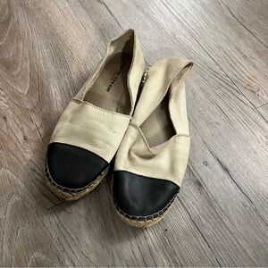🔥SALE- any 4/$20.  Soludos Black and Tan Espadrilles Slip-On Shoes